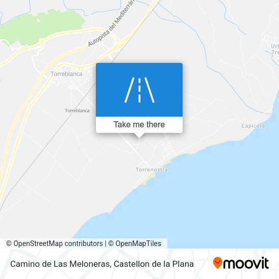 Camino de Las Meloneras map