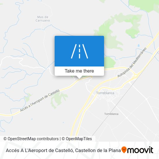 Accés A L'Aeroport de Castelló map