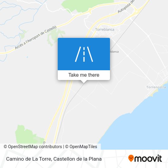 Camino de La Torre map