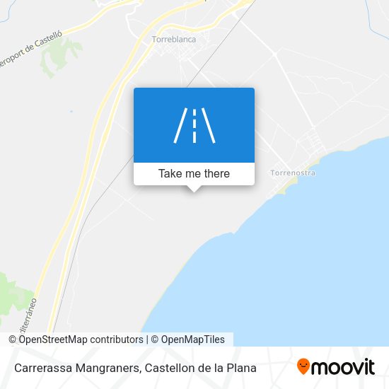 Carrerassa Mangraners map