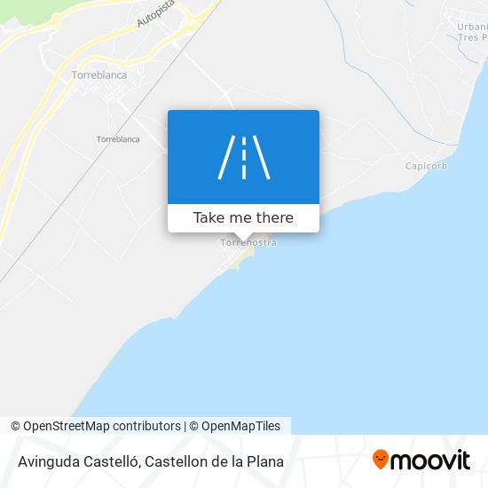 mapa Avinguda Castelló