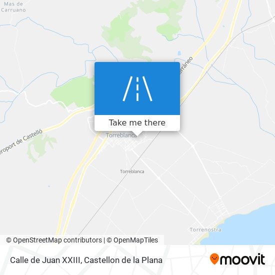 mapa Calle de Juan XXIII