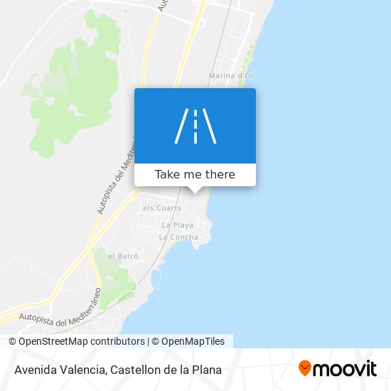 mapa Avenida Valencia