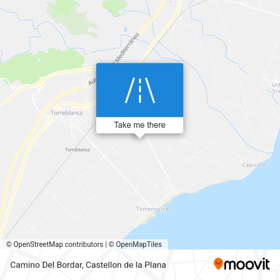 Camino Del Bordar map