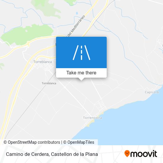 Camino de Cerdera map