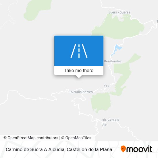 Camino de Suera A Alcudia map