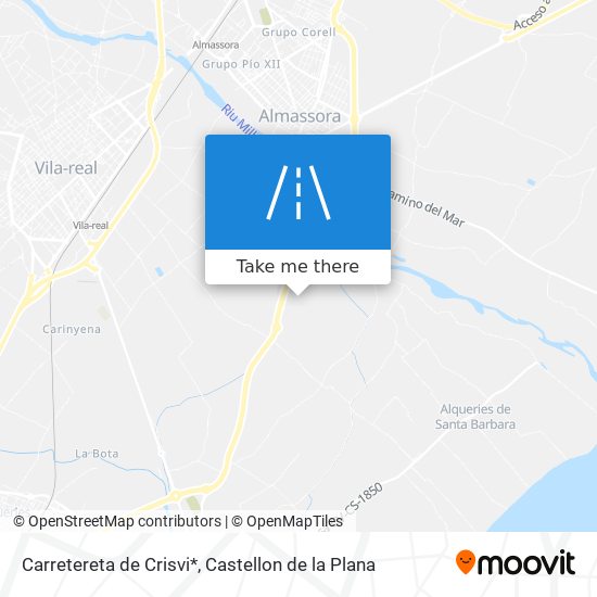 mapa Carretereta de Crisvi*