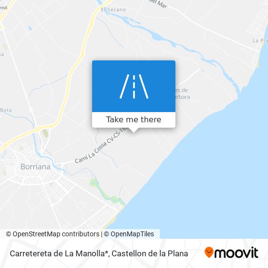 mapa Carretereta de La Manolla*