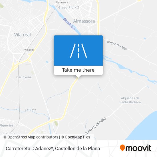 mapa Carretereta D'Adanez*