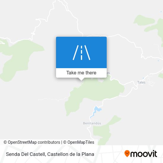 Senda Del Castell map