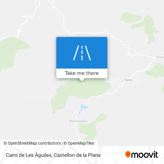 Camí de Les Àguiles map