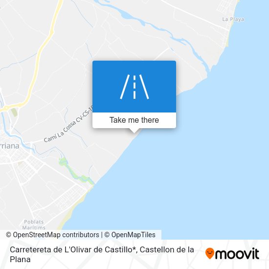Carretereta de L'Olivar de Castillo* map