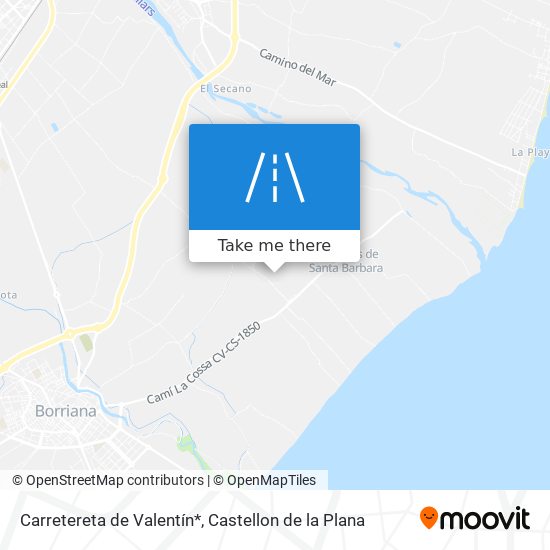 Carretereta de Valentín* map