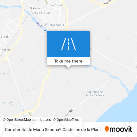 mapa Carretereta de Maria Simona*