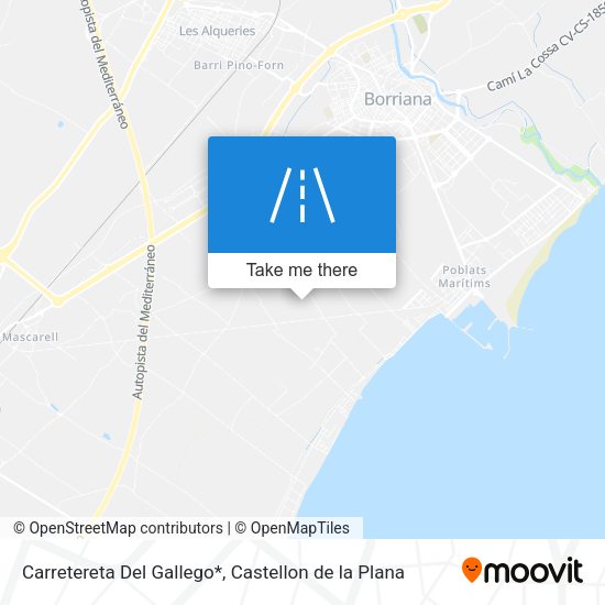 Carretereta Del Gallego* map