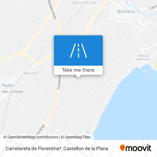 mapa Carretereta de Florentina*