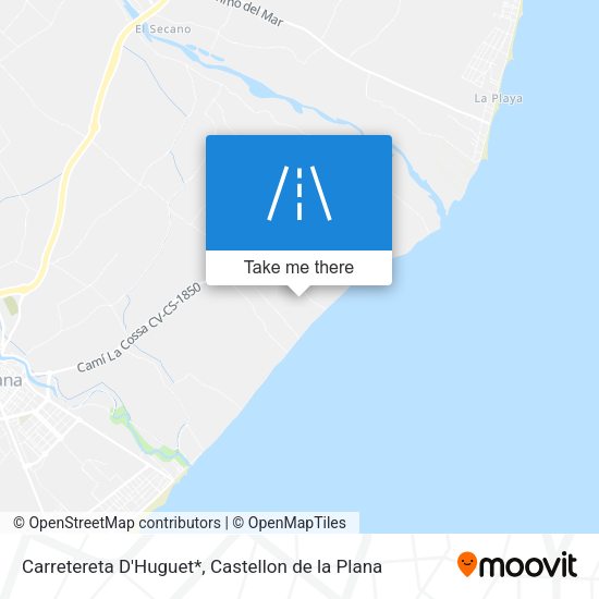Carretereta D'Huguet* map