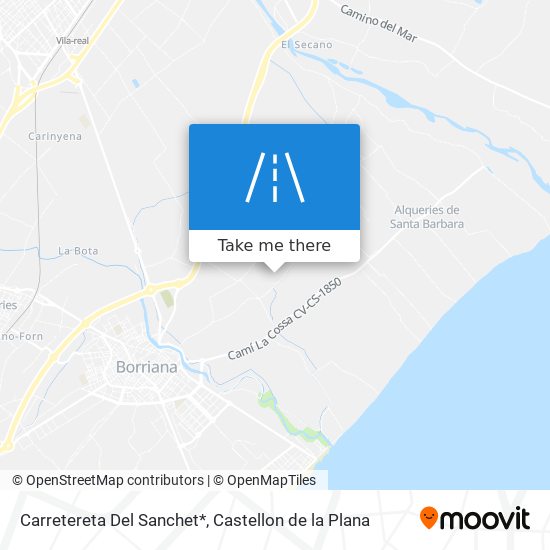 mapa Carretereta Del Sanchet*