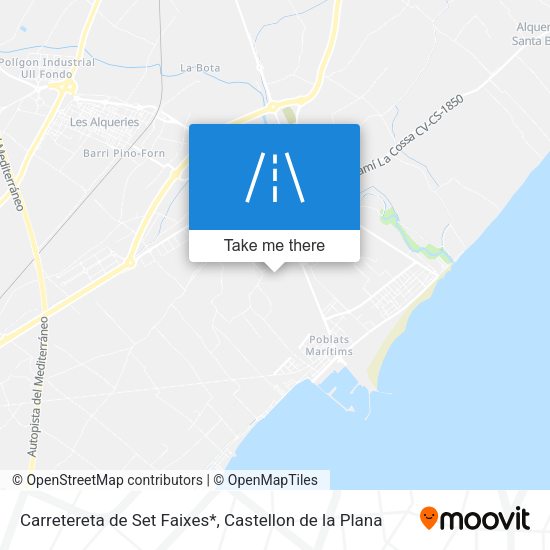 Carretereta de Set Faixes* map