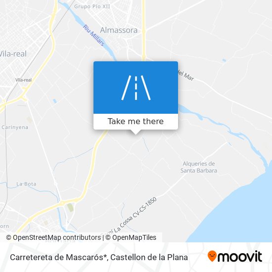 Carretereta de Mascarós* map