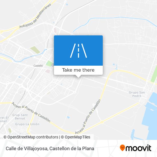 mapa Calle de Villajoyosa