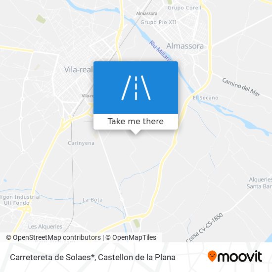 mapa Carretereta de Solaes*