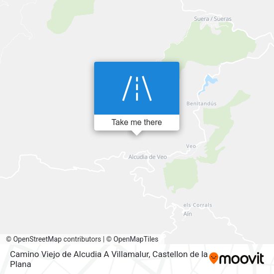 Camino Viejo de Alcudia A Villamalur map
