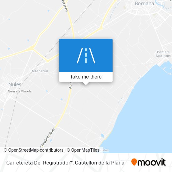 Carretereta Del Registrador* map