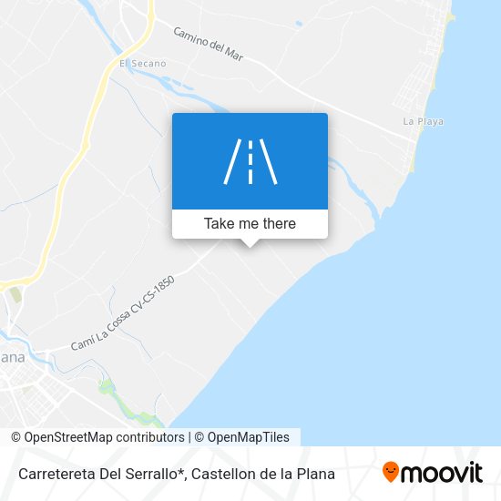 Carretereta Del Serrallo* map