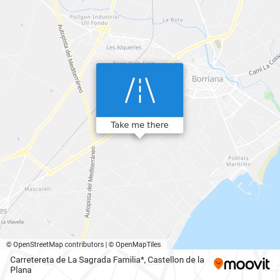 mapa Carretereta de La Sagrada Familia*