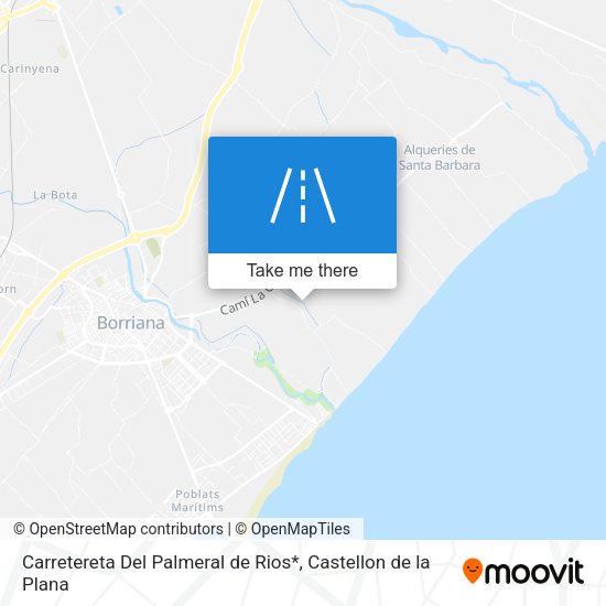 Carretereta Del Palmeral de Rios* map