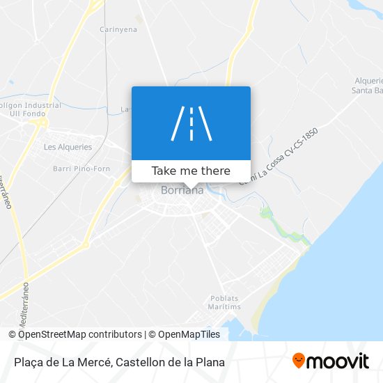 mapa Plaça de La Mercé