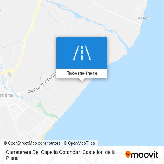 Carretereta Del Capellà Cotanda* map
