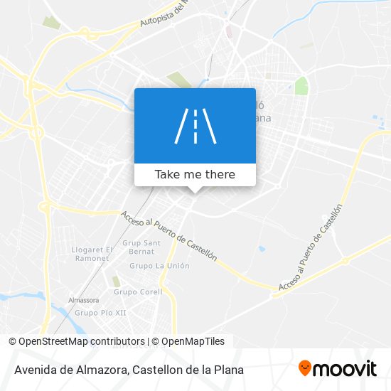 mapa Avenida de Almazora