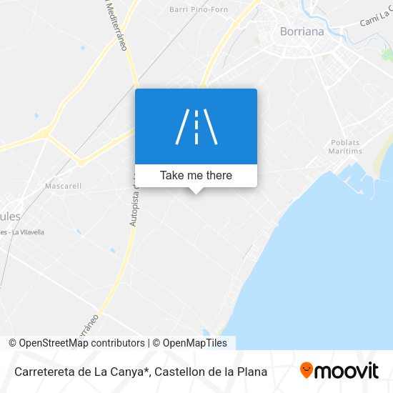 Carretereta de La Canya* map