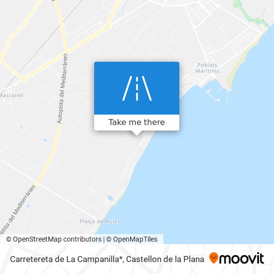 Carretereta de La Campanilla* map