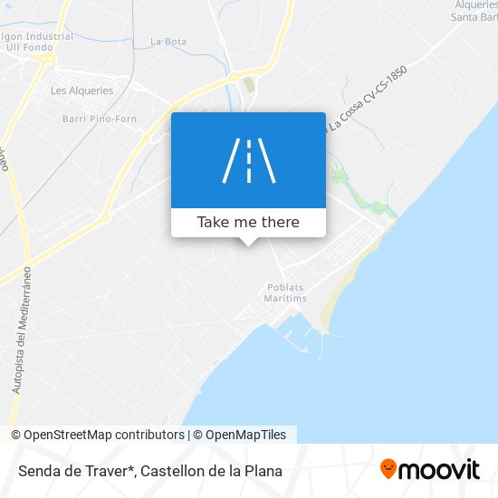 Senda de Traver* map