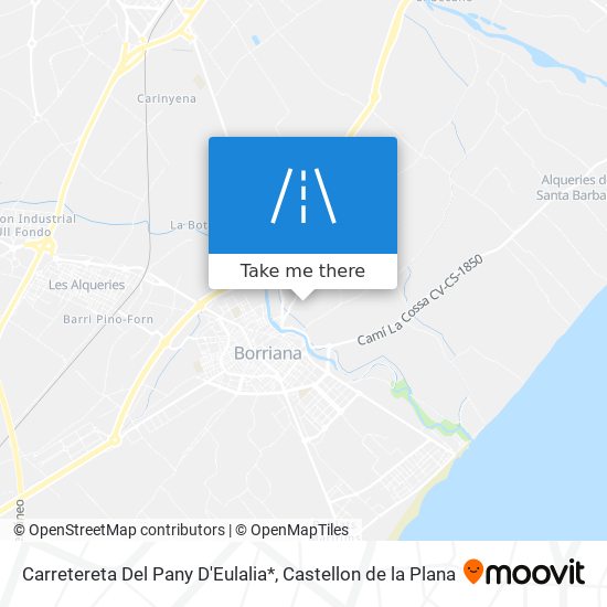 mapa Carretereta Del Pany D'Eulalia*