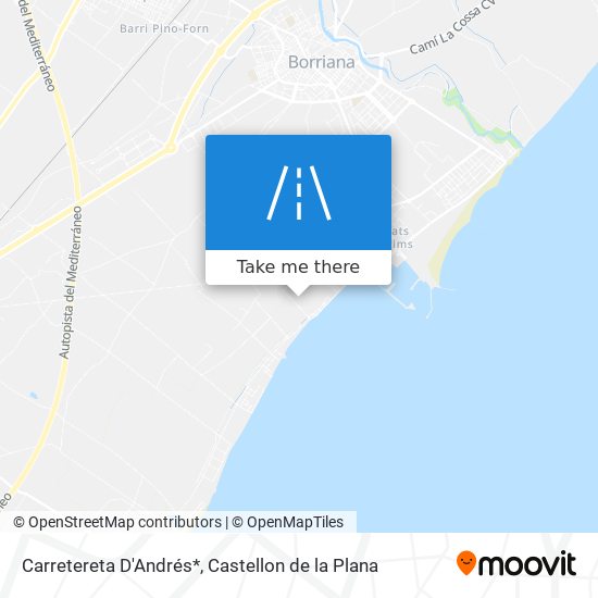 mapa Carretereta D'Andrés*