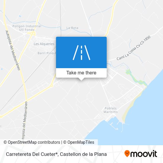 Carretereta Del Cueter* map