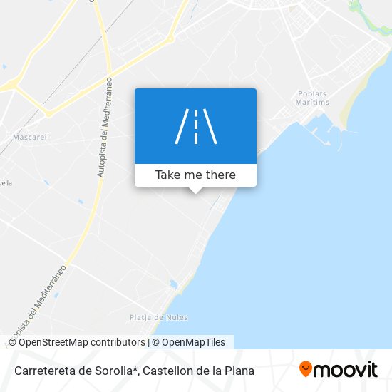 Carretereta de Sorolla* map