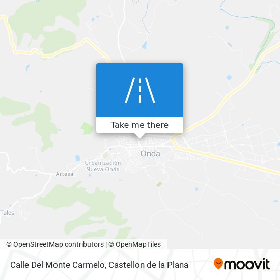 Calle Del Monte Carmelo map