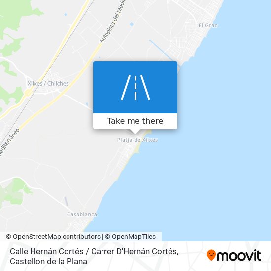 mapa Calle Hernán Cortés / Carrer D'Hernán Cortés