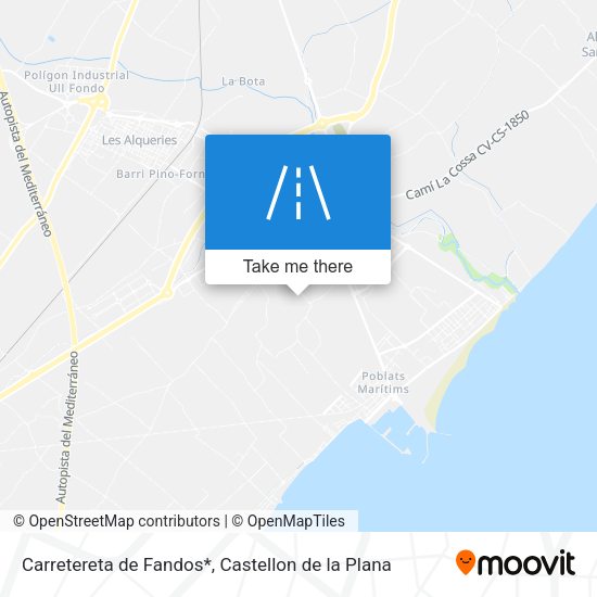 Carretereta de Fandos* map