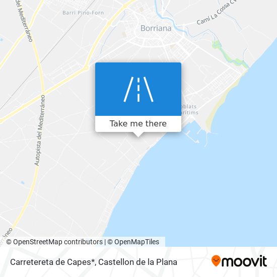 mapa Carretereta de Capes*