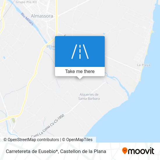 Carretereta de Eusebio* map