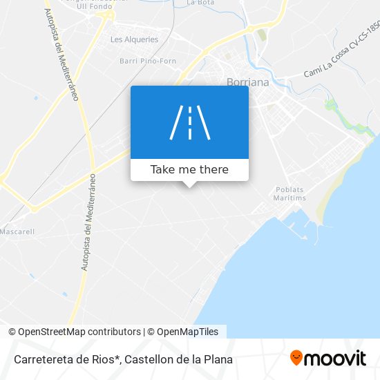 Carretereta de Rios* map