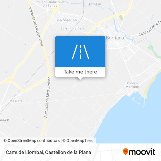 mapa Camí de Llombai