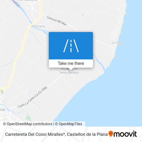 Carretereta Del Coixo Miralles* map