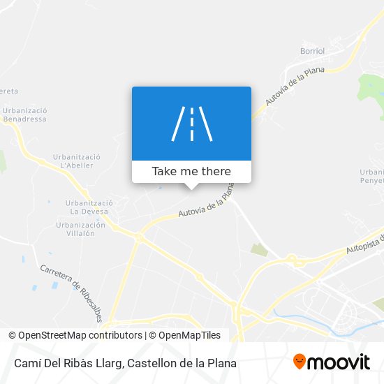 mapa Camí Del Ribàs Llarg